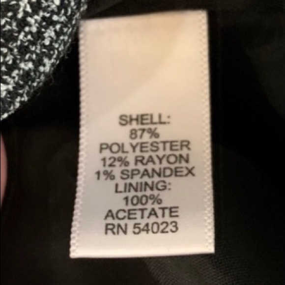 Banana Republic Black White Tweed A-Line Short Skirt Sz 10 - Picture 5 of 6